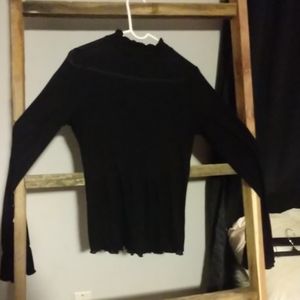 Black semi turtleneck